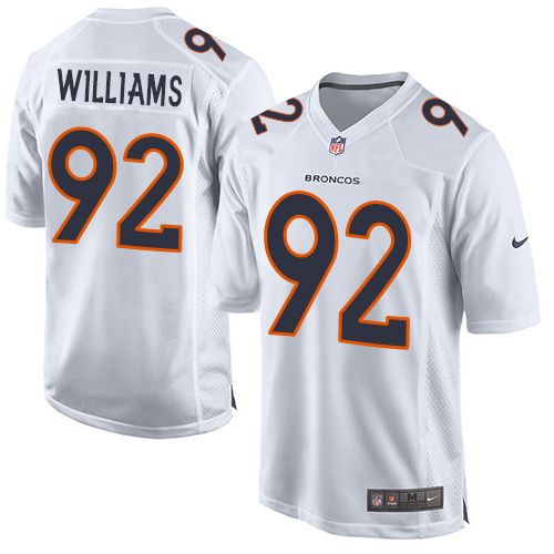 Nike Broncos #92 Sylvester Williams White Men's Stitched NFL Game Event Jersey