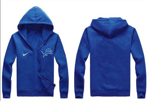 Nike Detroit Lions Authentic Logo Hoodie Blue