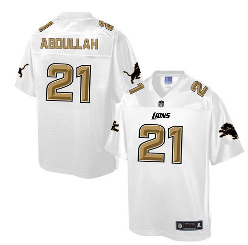 Nike Lions #21 Ameer Abdullah White Men's NFL Pro Line Fashion Game Jersey