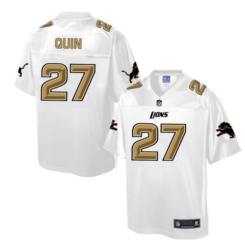 Nike Lions #27 Glover Quin White Men's NFL Pro Line Fashion Game Jersey
