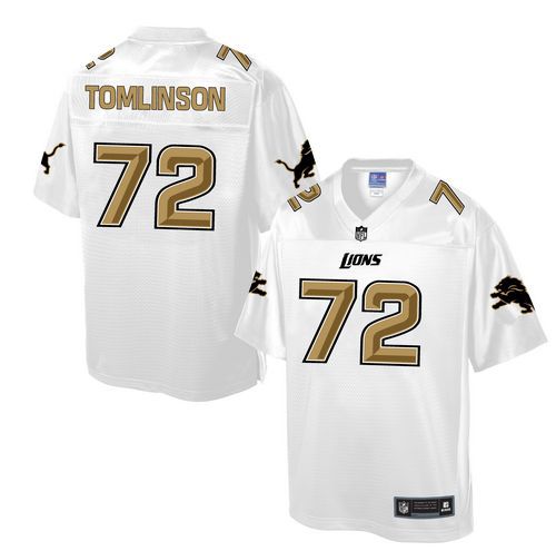 Nike Lions #72 Laken Tomlinson White Men's NFL Pro Line Fashion Game Jersey