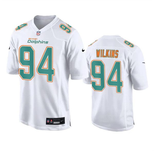 Men's Miami Dolphins #94 Christian Wilkins White Fashion Vapor Untouchable Football Stitched Jersey