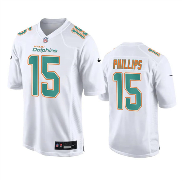 Men's Miami Dolphins #15 Jaelan Phillips White Fashion Vapor Untouchable Football Stitched Jersey