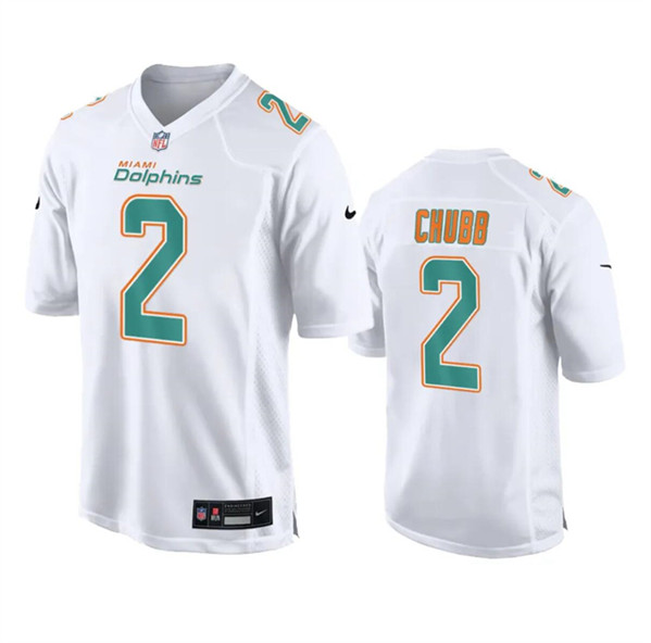 Men's Miami Dolphins #2 Bradley Chubb White Fashion Vapor Untouchable Football Stitched Jersey