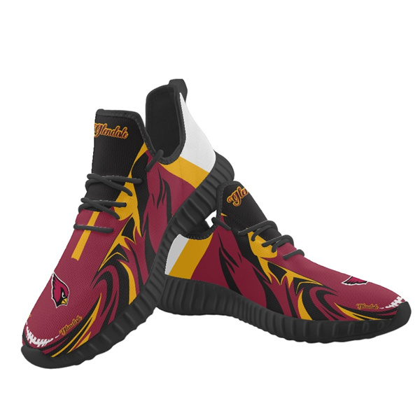 Men's Arizona Cardinals Mesh Knit Sneakers/Shoes 014