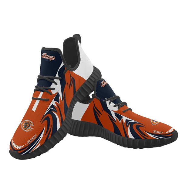 Men's Chicago Bears Mesh Knit Sneakers/Shoes 018