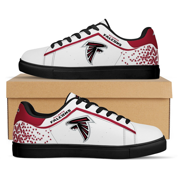 Men's Atlanta Falcons Low Top Leather Sneakers 001