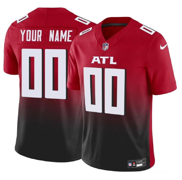 Women's Atlanta Falcons Active Player Custom Red/Black 2023 F.U.S.E. Vapor Untouchable Limited Football Stitched Jersey