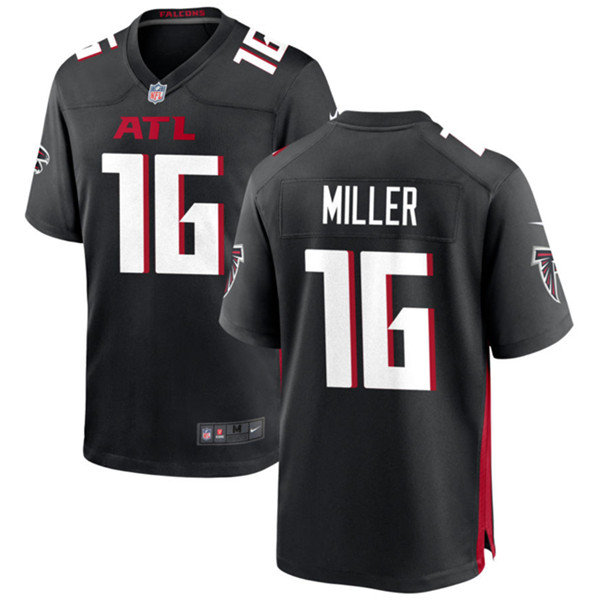 Men's Atlanta Falcons #16 Scott Miller Black Limited Football Stitched Game Jersey