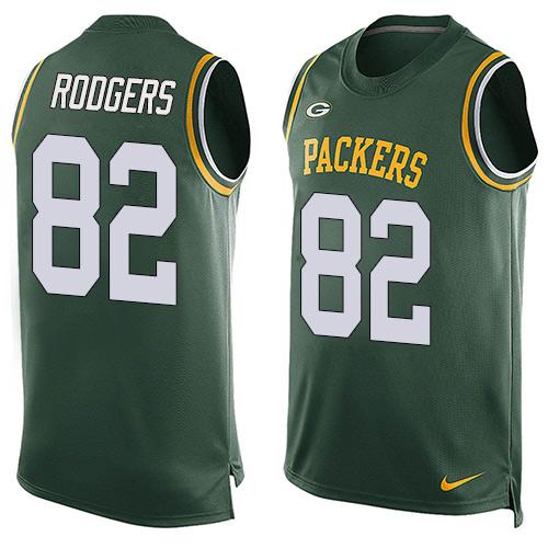 Nike Packers #82 Richard Rodgers Green Team Color Men's Stitched NFL Limited Tank Top Jersey