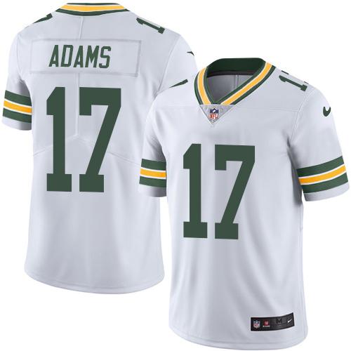 Nike Packers #17 Davante Adams White Men's Stitched NFL Limited Rush Jersey