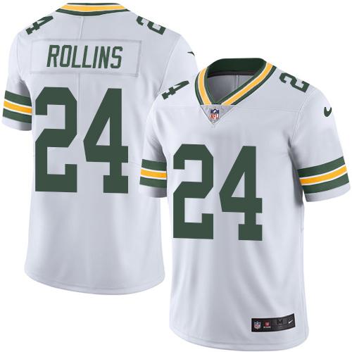 Nike Packers #24 Quinten Rollins White Men's Stitched NFL Limited Rush Jersey