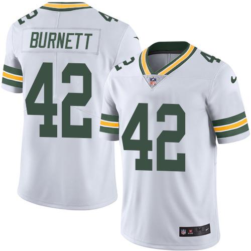 Nike Packers #42 Morgan Burnett White Men's Stitched NFL Limited Rush Jersey