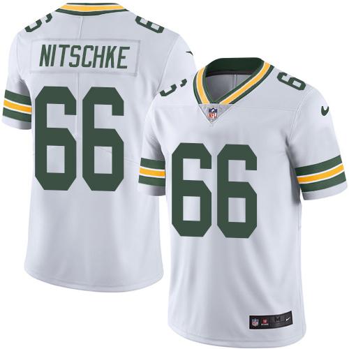Nike Packers #66 Ray Nitschke White Men's Stitched NFL Limited Rush Jersey