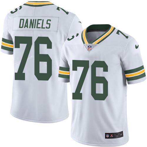 Nike Packers #76 Mike Daniels White Men's Stitched NFL Limited Rush Jersey