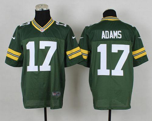 Nike Packers #17 Davante Adams Green Team Color Men's Stitched NFL Elite Jersey