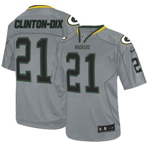 Nike Packers #21 Ha Ha Clinton-Dix Lights Out Grey Men's Stitched NFL Elite Jersey