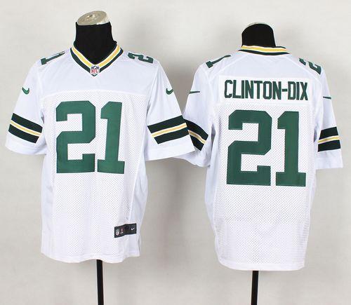 Nike Packers #21 Ha Ha Clinton-Dix White Men's Stitched NFL Elite Jersey