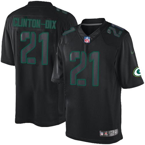 Nike Packers #21 Ha Ha Clinton-Dix Black Men's Stitched NFL Impact Limited Jersey