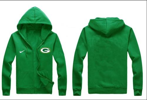 Nike Green Bay Packers Authentic Logo Hoodie Green