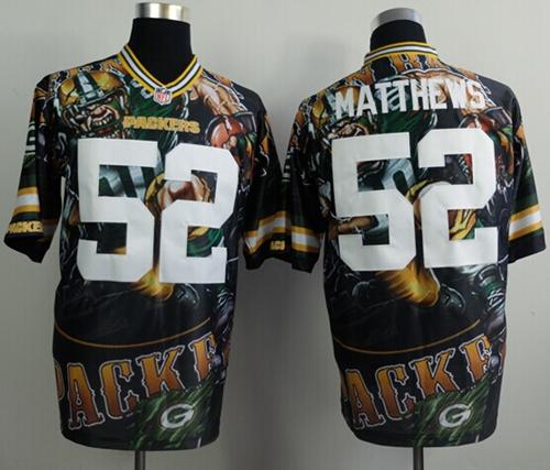 Nike Packers #52 Clay Matthews Team Color Men's Stitched NFL Elite Fanatical Version Jersey