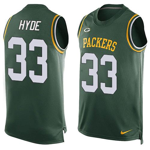 Nike Packers #33 Micah Hyde Green Team Color Men's Stitched NFL Limited Tank Top Jersey
