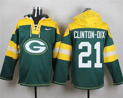 Nike Packers #21 Ha Ha Clinton-Dix Green Player Pullover NFL Hoodie
