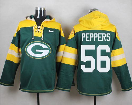 Nike Packers #56 Julius Peppers Green Player Pullover NFL Hoodie