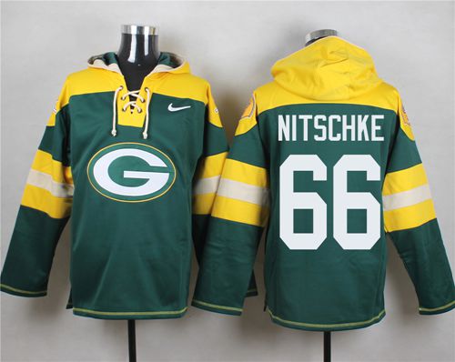 Nike Packers #66 Ray Nitschke Green Player Pullover NFL Hoodie
