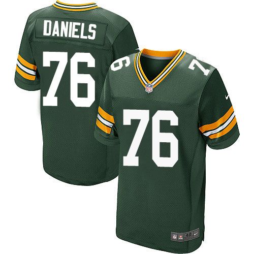 Nike Packers #76 Mike Daniels Green Team Color Men's Stitched NFL Elite Jersey