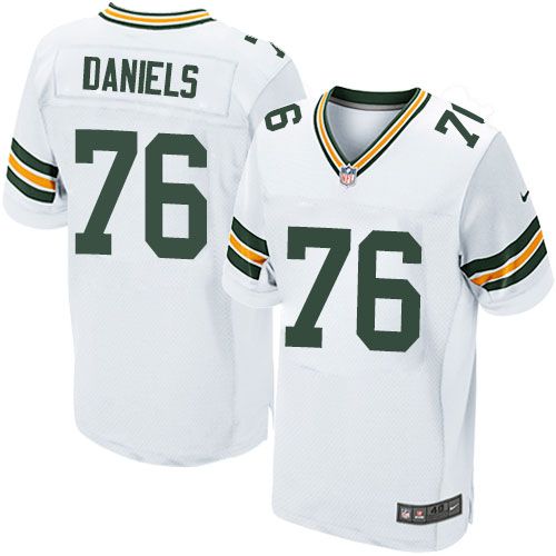 Nike Packers #76 Mike Daniels White Men's Stitched NFL Elite Jersey