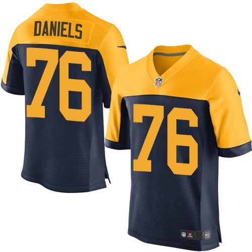 Nike Packers #76 Mike Daniels Navy Blue Alternate Men's Stitched NFL New Elite Jersey