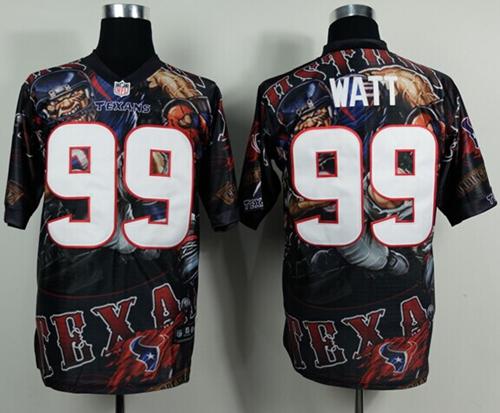 Nike Texans #99 J.J. Watt Team Color Men's Stitched NFL Elite Fanatical Version Jersey