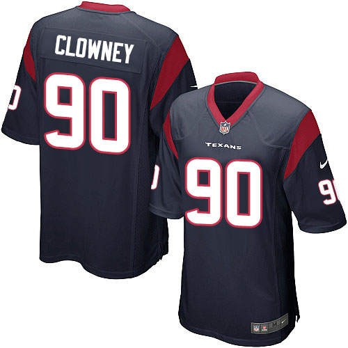 Nike Texans #90 Jadeveon Clowney Navy Blue Team Color Men's Stitched NFL Game Jersey