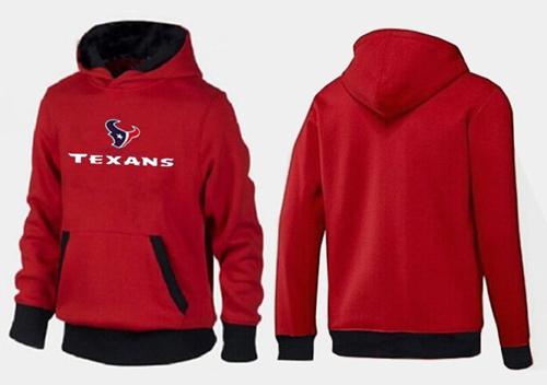 Houston Texans Authentic Logo Pullover Hoodie Red & Black