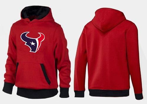 Houston Texans Logo Pullover Hoodie Red & Black