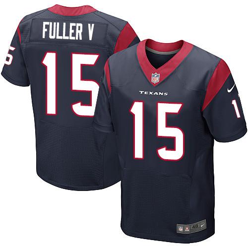 Nike Texans #15 Will Fuller V Navy Blue Team Color Men's Stitched NFL Elite Jersey