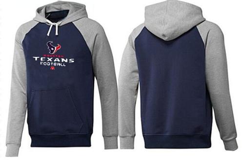 Houston Texans Critical Victory Pullover Hoodie Dark Blue & Grey