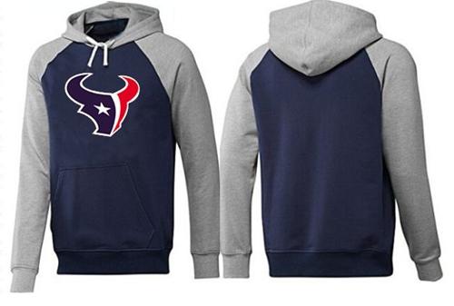 Houston Texans Logo Pullover Hoodie Dark Blue & Grey