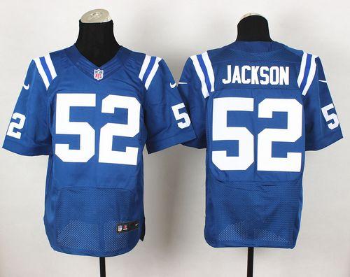 Nike Colts #52 D'Qwell Jackson Royal Blue Team Color Men's Stitched NFL Elite Jersey