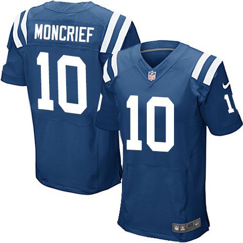 Nike Colts #10 Donte Moncrief Royal Blue Team Color Men's Stitched NFL Elite Jersey