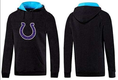Indianapolis Colts Logo Pullover Hoodie Black & Blue
