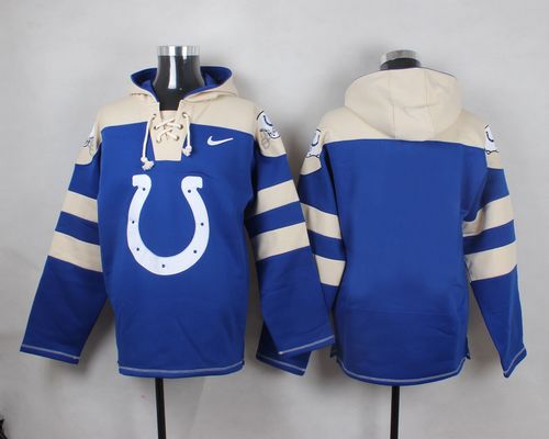 Nike Colts Blank Royal Blue Player Pullover NFL Hoodie