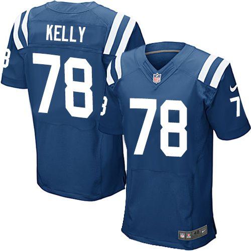 Nike Colts #78 Ryan Kelly Royal Blue Team Color Men's Stitched NFL Elite Jersey