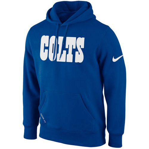 Indianapolis Colts Nike KO Wordmark Essential Hoodie Royal Blue