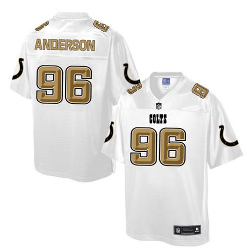 Nike Colts #96 Henry Anderson White Men's NFL Pro Line Fashion Game Jersey