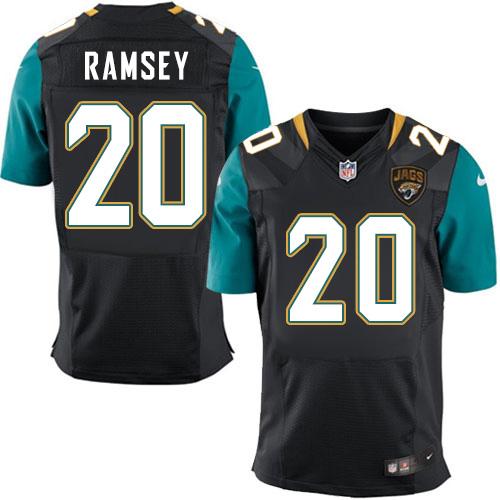 Nike Jaguars #20 Jalen Ramsey Black Alternate Men's Stitched NFL Elite Jersey