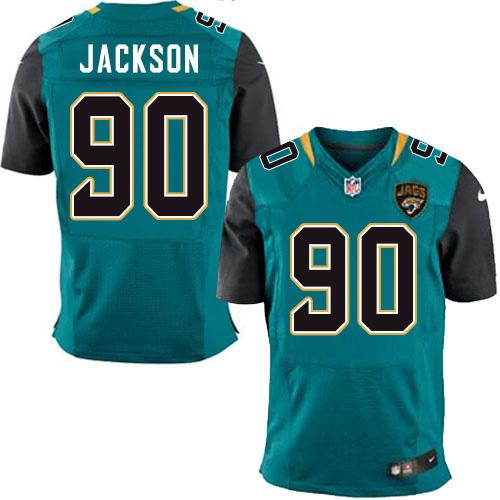 Nike Jaguars #90 Malik Jackson Teal Green Team Color Men's Stitched NFL Elite Jersey