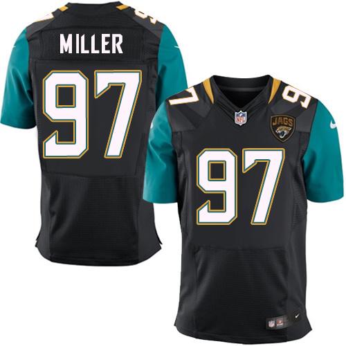Nike Jaguars #97 Roy Miller Black Alternate Men's Stitched NFL Elite Jersey
