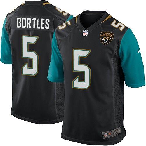 Nike Jaguars #5 Blake Bortles Black Alternate Men's Stitched NFL Game Jersey